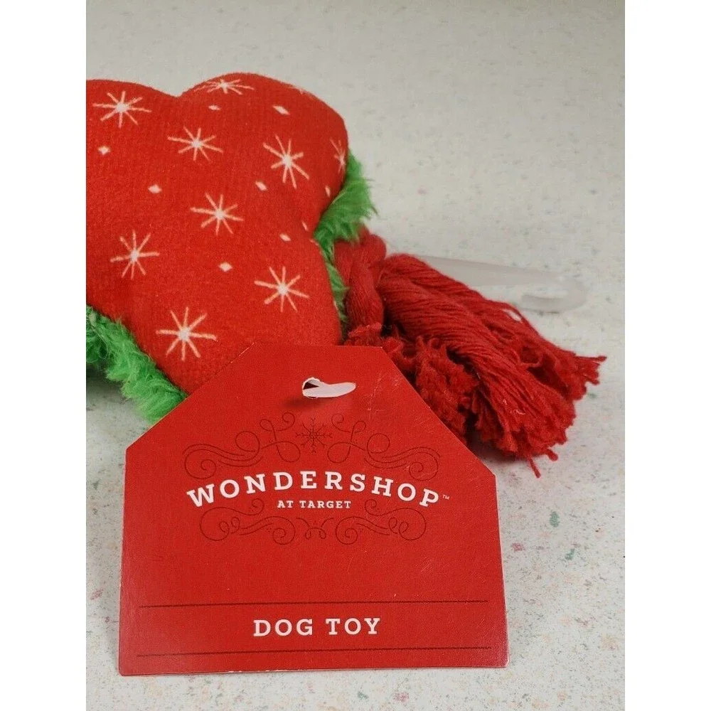 Holiday Bone with Rope Dog Toy - Wondershop™ - Picture 2 of 10
